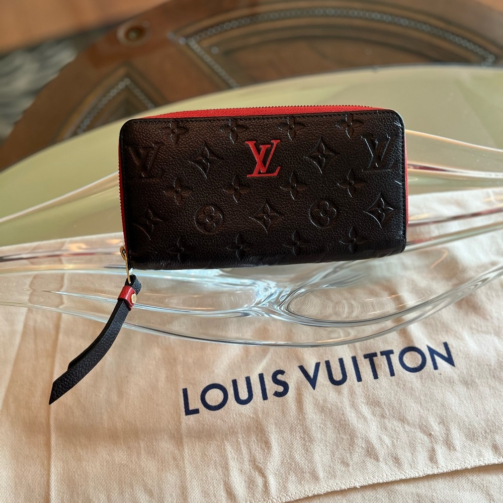 Louis Vuitton Red Emprinte Speedy Bag & Long Wallet - Picture 12 of 16